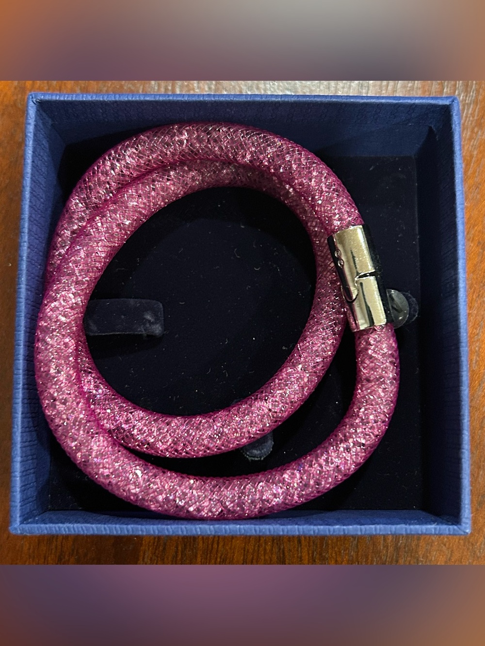 Swarovski Stardust Bracelet in Pink with Magnetic Clasp
